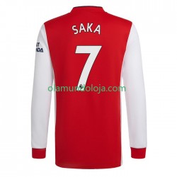 Camisola Arsenal Bukayo Saka 7 Homem Equipamento Primeiro 2022-2023 Manga Comprida